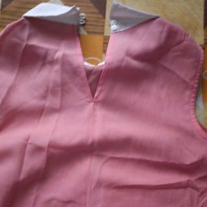 Pink georgette top