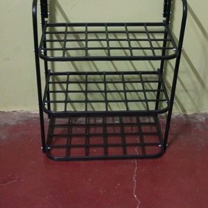 New/Unused Heavy Metal And Plastic Shoe Rack