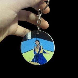 Custom painted keychain