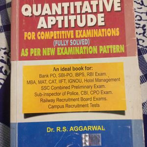 Quantitative Aptitude Book By R S Aggarwal