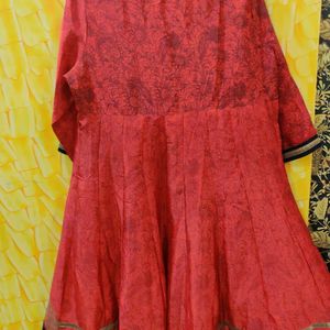 Very Beautiful Silk Anarkali Almost New