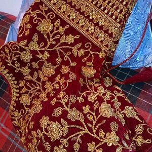 Bridal Maroon Designer Blouse For Women