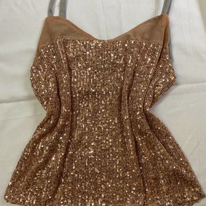 Sequinned Tank Top