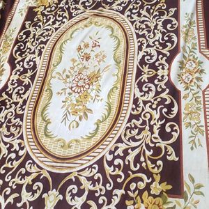 Brown Printed Winter Single Bedsheet