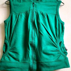 Green Sleeveless Top