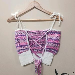 Handmade Knitted Crop Top