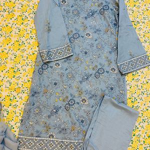 Original Pakistani Embroidered Pure Lawn Suit