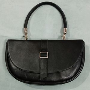 100% Leather Womens Handbags Saddle Moon Article