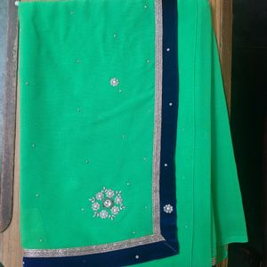 Saree With Stiched Blouse