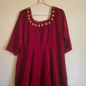 Velvet Anarkali Top