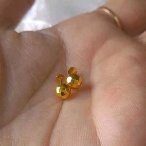 Gold 22crt Diamond Cut Studs