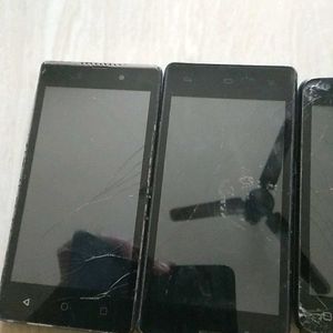 5 Combo Phones Dead And Broken