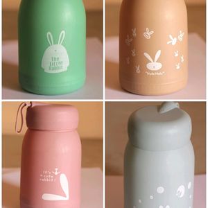 New 350 ml Rabbit 🐰 Glass Water Bottle (Green)