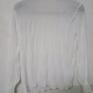 White Georgette Top And T-shirt Multipurpose