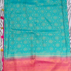 new pink colour soft pattu saree