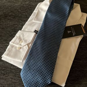 Zodiac Textured Blue Pure Silk Tie