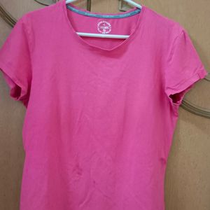 Jockey Pink T Shirt Perfect For Gym And Yoga