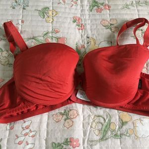 GUESS Red Padded Bra