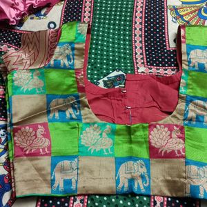 Gujrati Patola Style Saree With Blouse