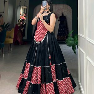 NAVRATRI SPECIAL COLLECTIONS LEHENGA 6MTR FLAIR