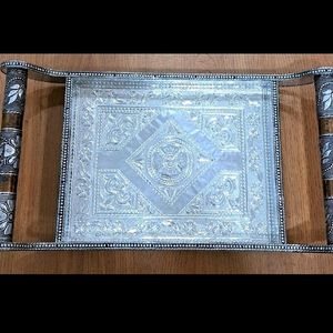 New Silver Royal Look Tray Antique