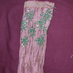 Flower Pattern Purple Kurti