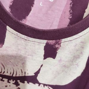 Mauve Color Cotton T-shirt For Boy Or Men 40 Chest