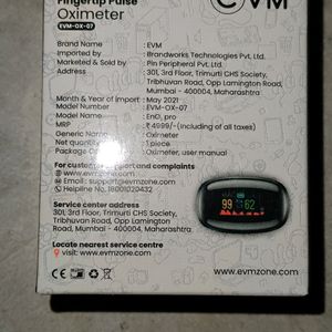 EVM Fingertips Pulse Oximeter