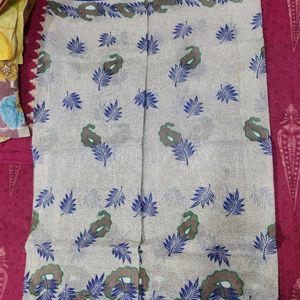 Pure Cotton Saree With Blouse Piece