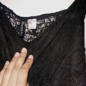 H&M Off Shoulder Black Dress