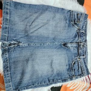 Blue Denim Skirt