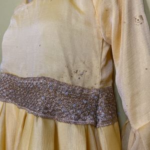 Yellow Bell Sleeve Gown Used