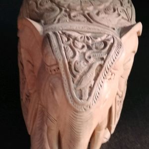 Wooden Carving Elephant Statue