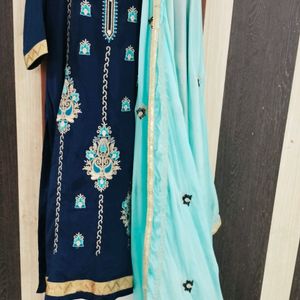 3 Pc Embroidered Suit