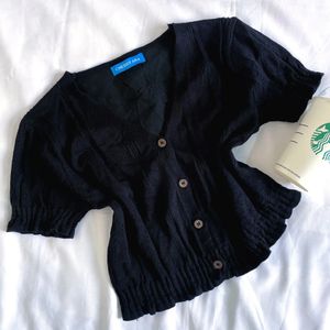 🎀Pinterest Korean Black Cardigan By Cherry Aka