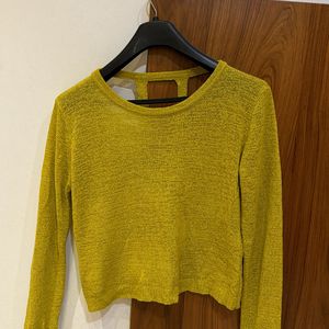 Yellow Crop Top