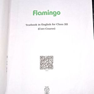 Class 12th (XII) ENGLISH TEXTBOOK (NCERT) Flamingo