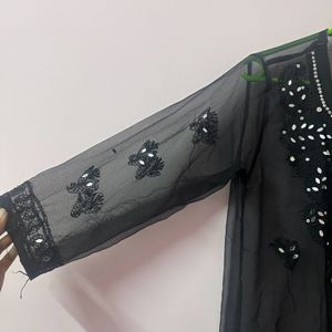 Chikankari net kurti