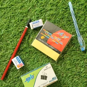 Stationary Set Note Pad Binder Clips Etc