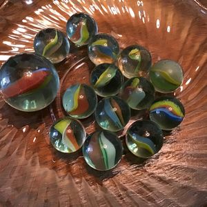 kancha , Glass Marble, (30 Marbles PACK)