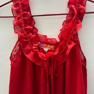 Red Cute Maxi Top