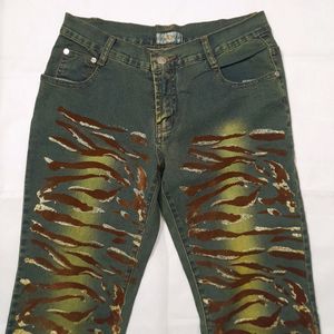 Vintage Tiger Print Sparkle Pants