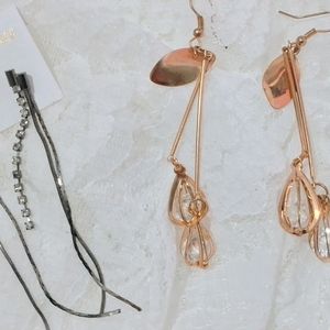 Long Earings For Girls || Combo Of 2