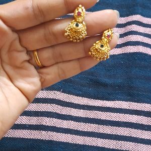 One Gram Gold Earrings