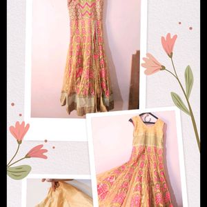 Gold - Pink Gown Festive/Wedding