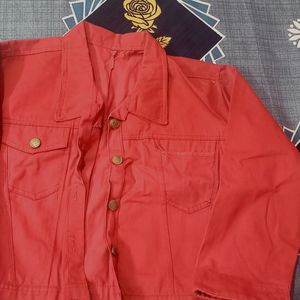 MAROON DEMIN JACKET..