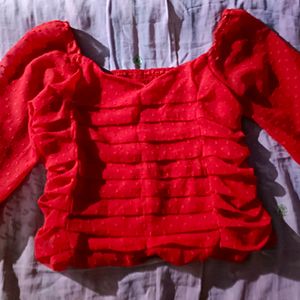 Red Korean Top