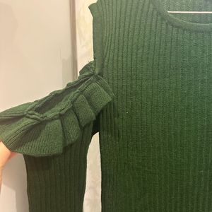 Green Sweater Dress