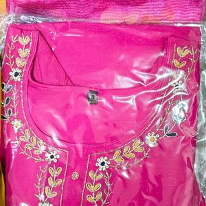 Stitched Kurta Set With Digital Dupatta