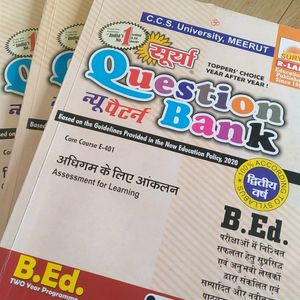 B.Ed. 2nd Year Question Bank in Hindi All Subjects